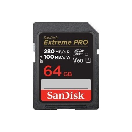 SanDisk Extreme Pro microSDXC UHS-II Memory Card 64GB 280MB/s